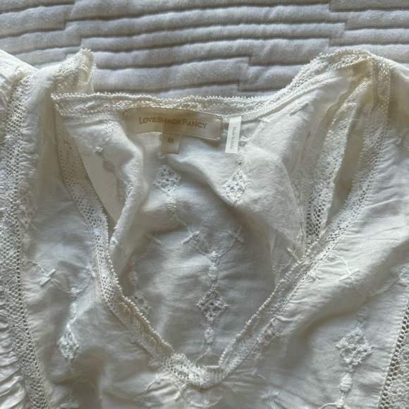 LoveShackFancy White Ruffle Coelli Dress - Picture 7 of 13